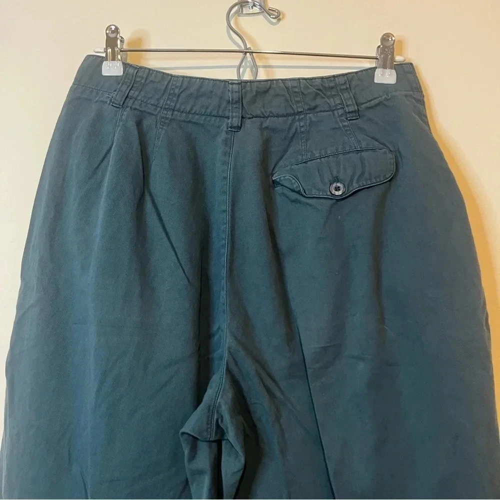 VTG L.L. BEAN High Waisted Green Khaki Pants